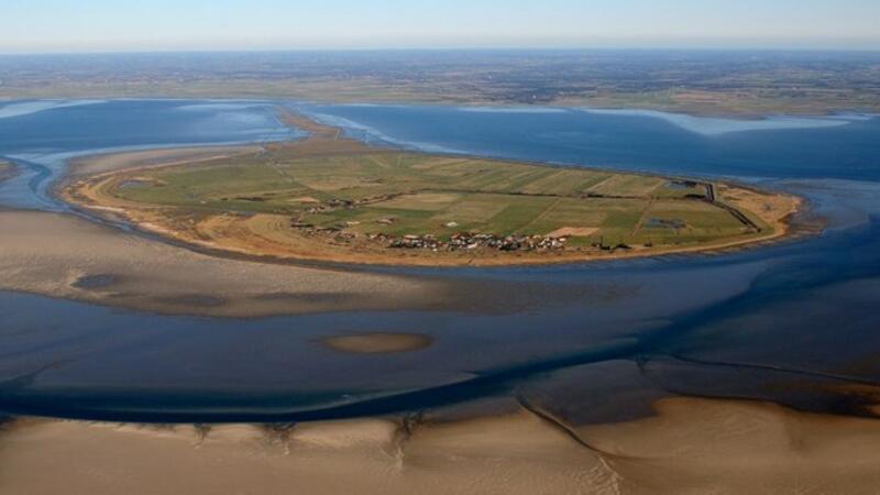 Aerial image of the Island of Mandø. © John Frikke.