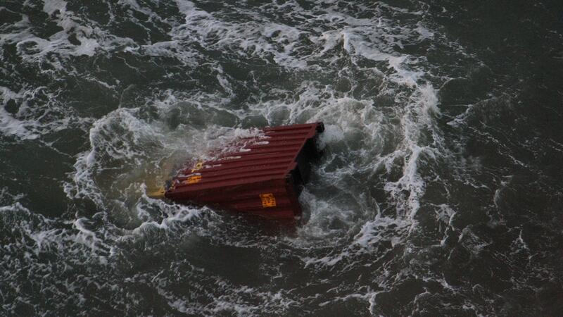 Lost container. Havariekommando.